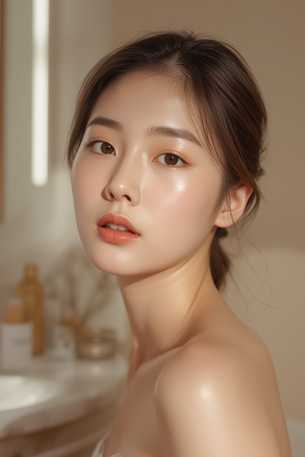 Aegyo sal makeup - Korean beauty illustration 1