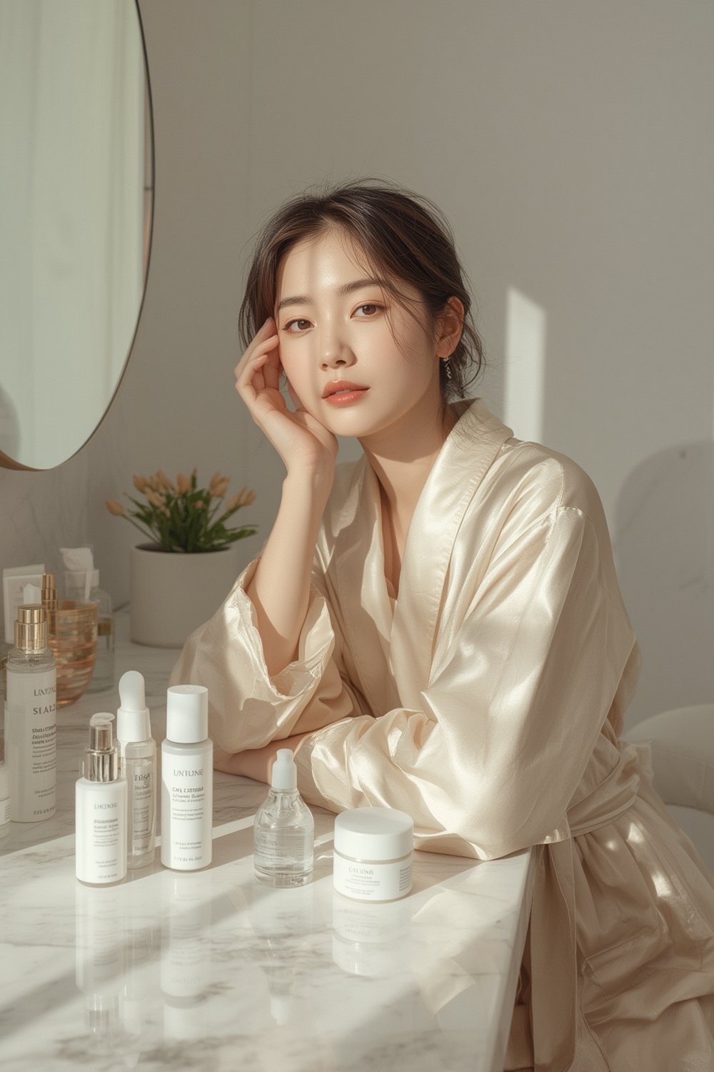 Clean girl skincare korean - Korean beauty illustration 1