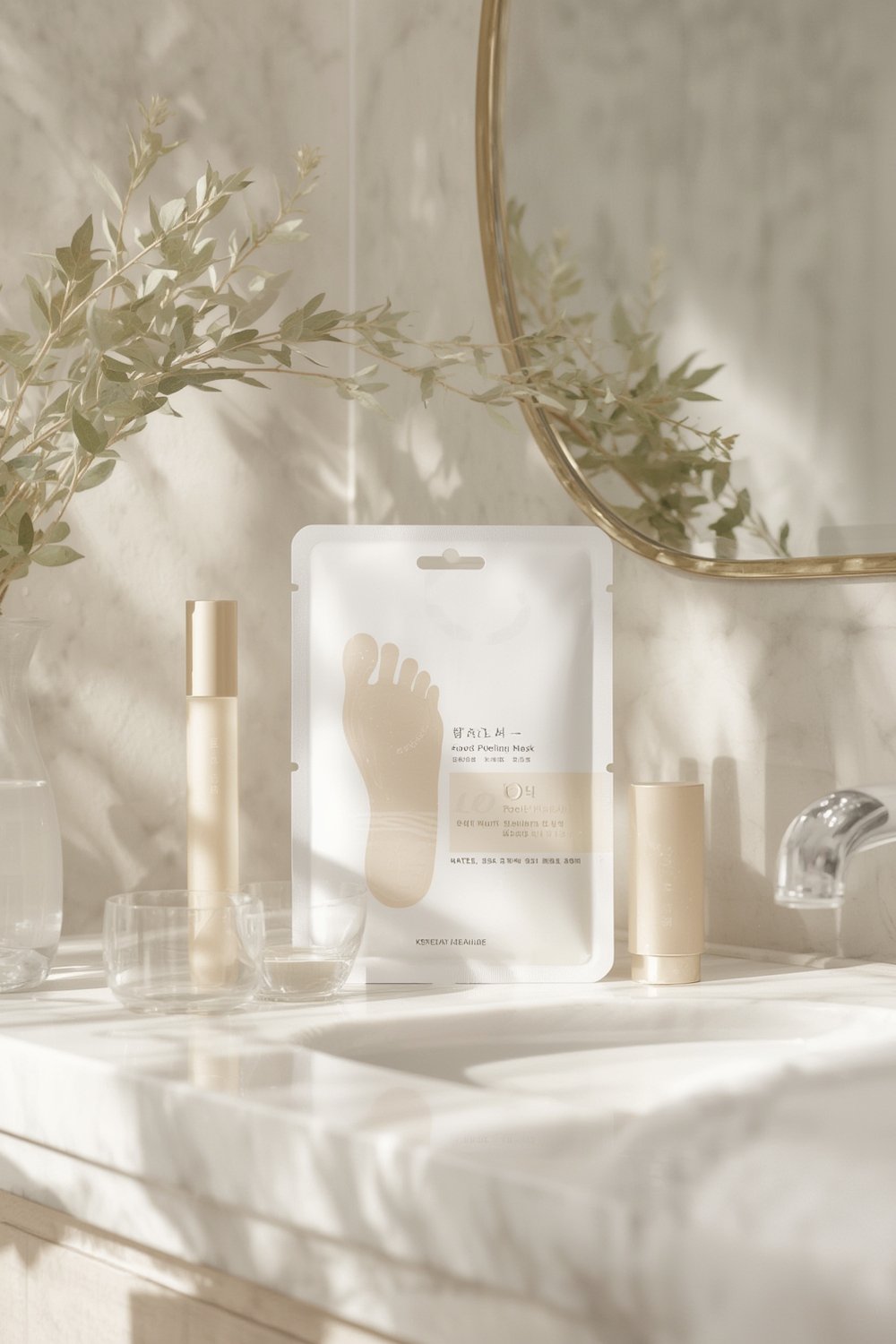 Foot peeling mask - Korean beauty illustration 1