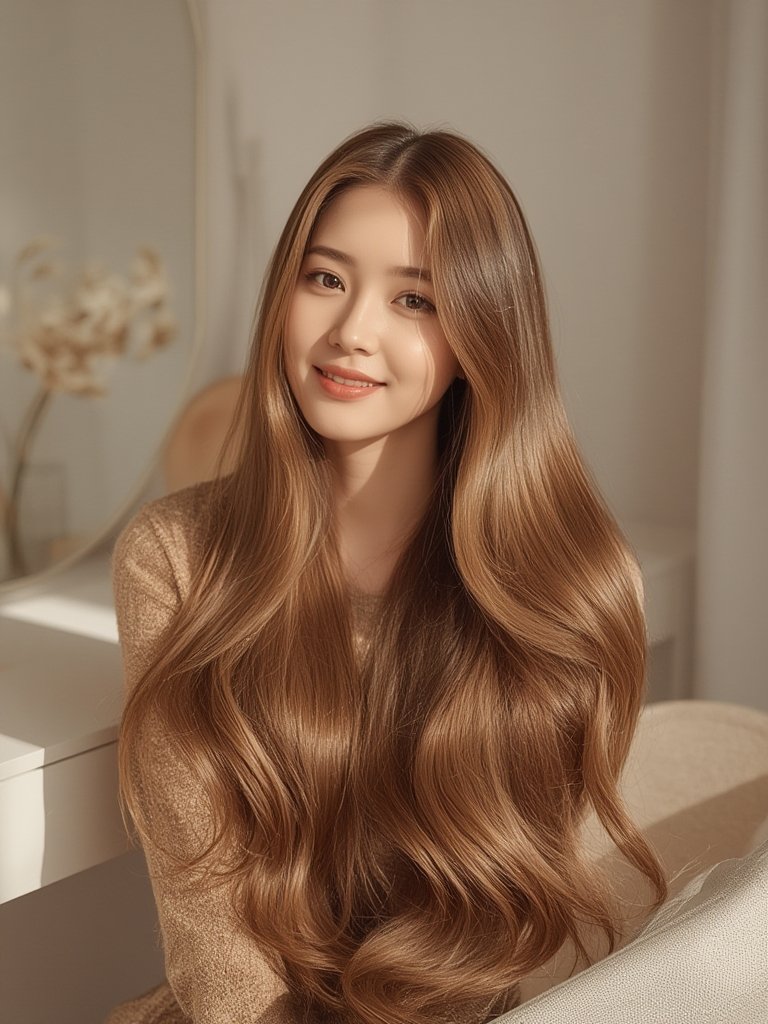 Hair essence korean - Korean beauty illustration 3