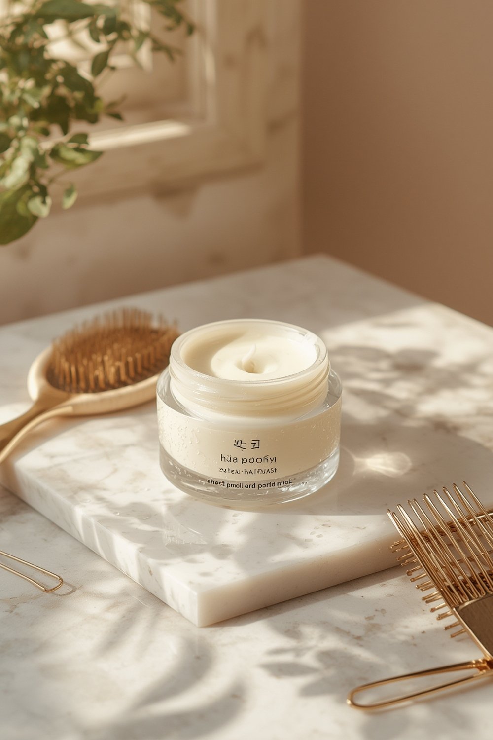 Protein hair mask korean - Korean beauty illustration 1