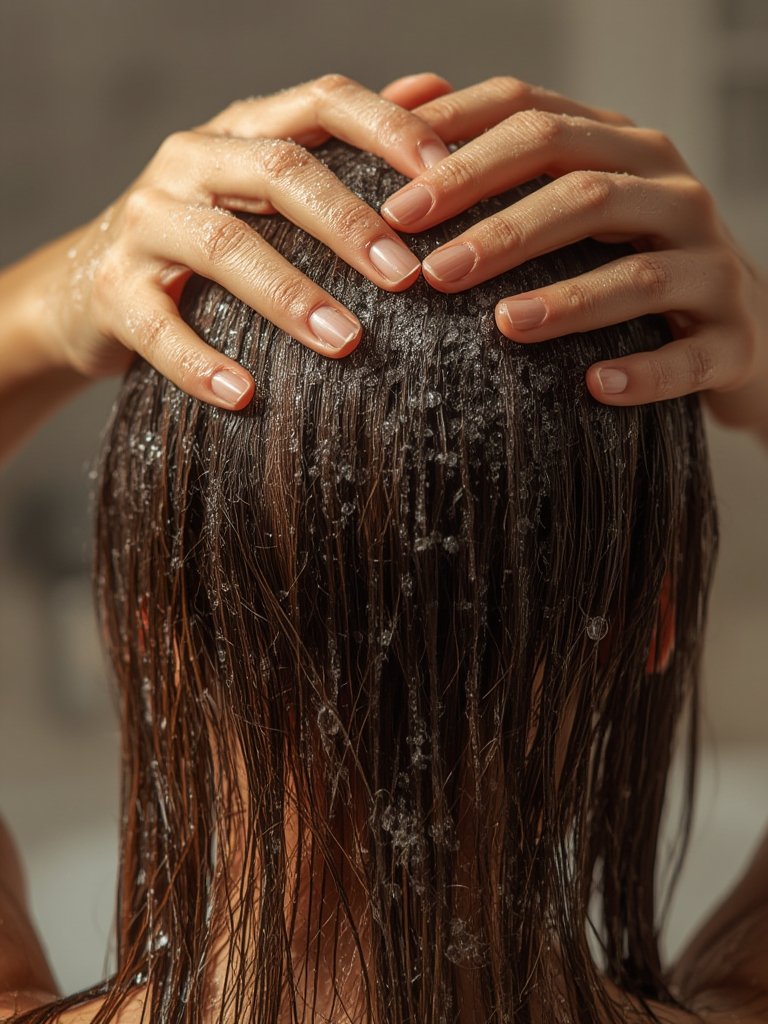 Scalp scrub korean - Korean beauty illustration 2