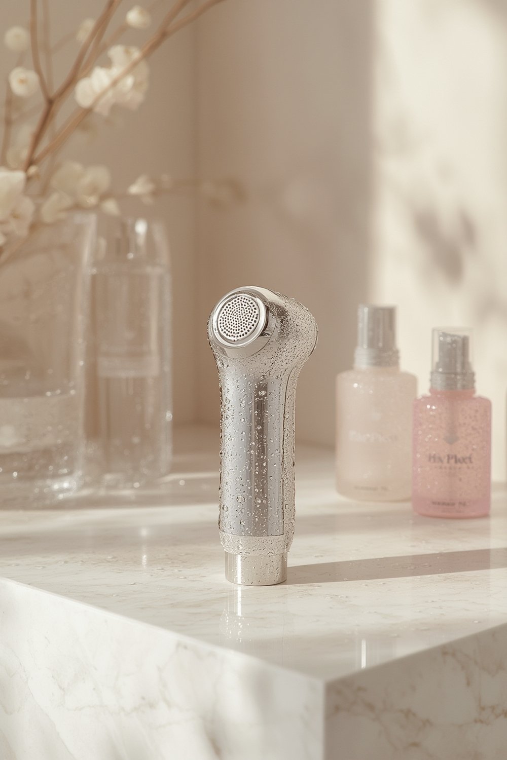 Ultrasonic skin scrubber - Korean beauty illustration 1