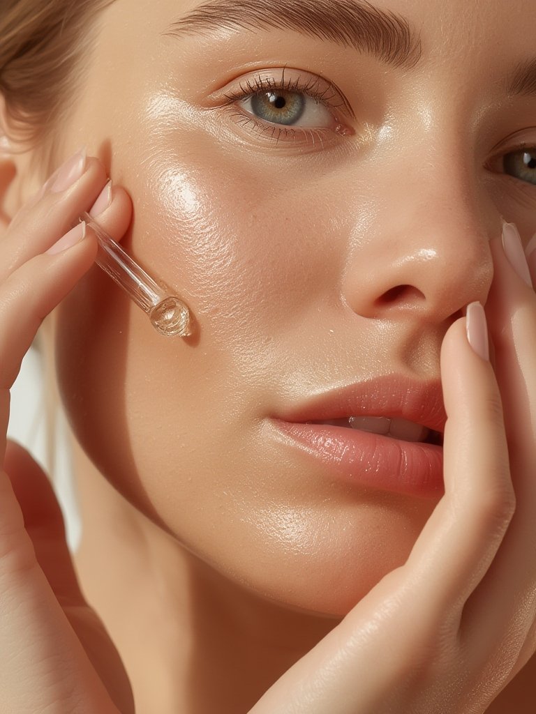 vitamin serum in action