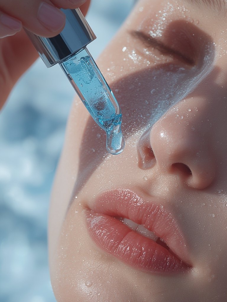 Blue light skincare - Korean beauty illustration 2