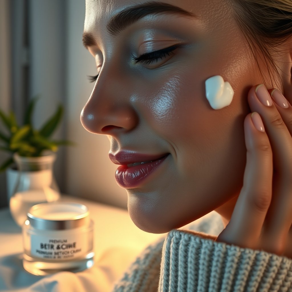night moisturizer in action