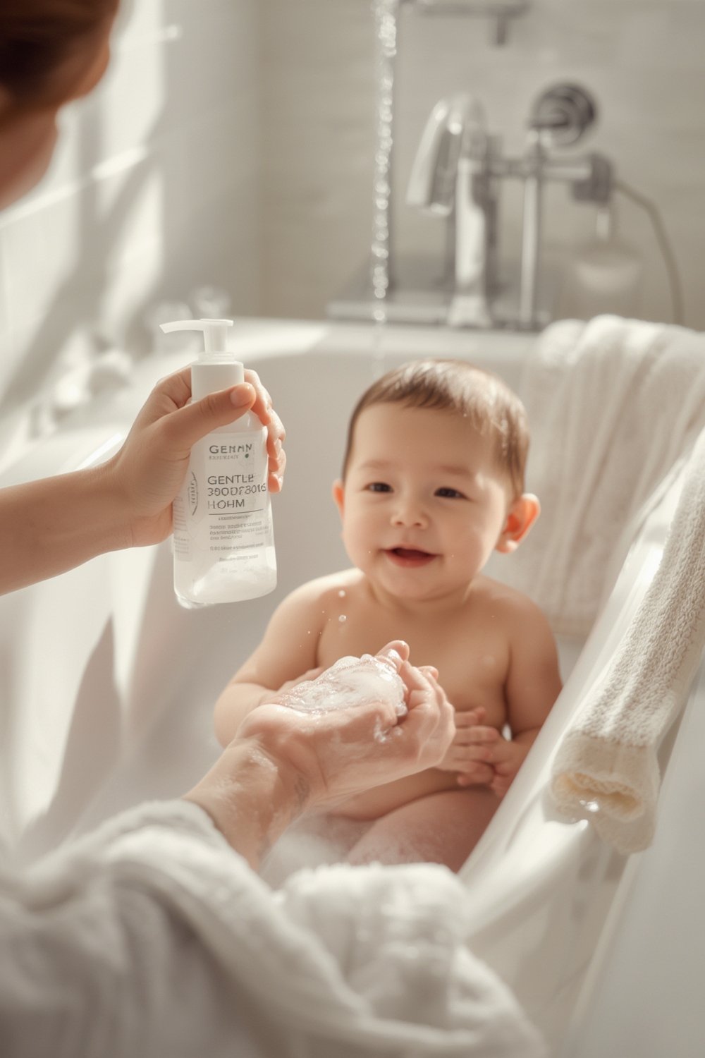 baby shampoo product view
