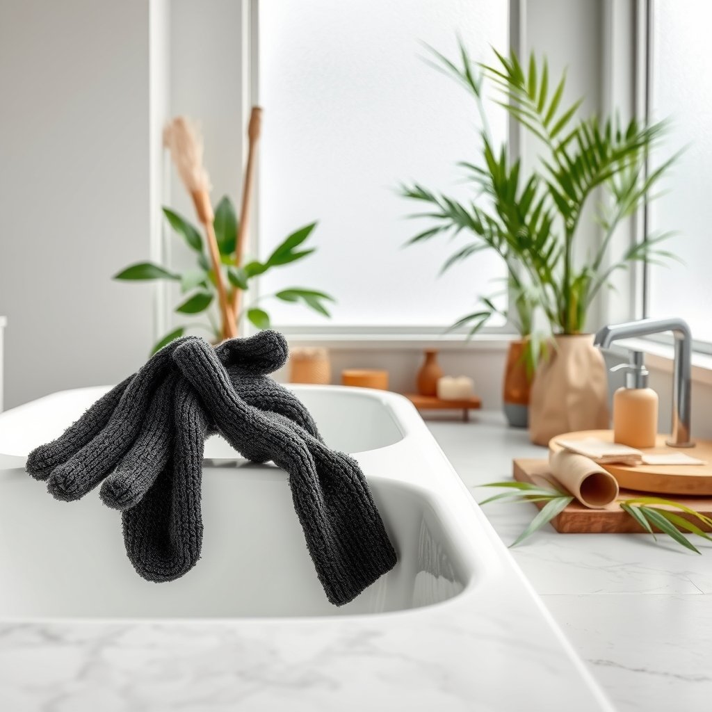 charcoal gloves product view