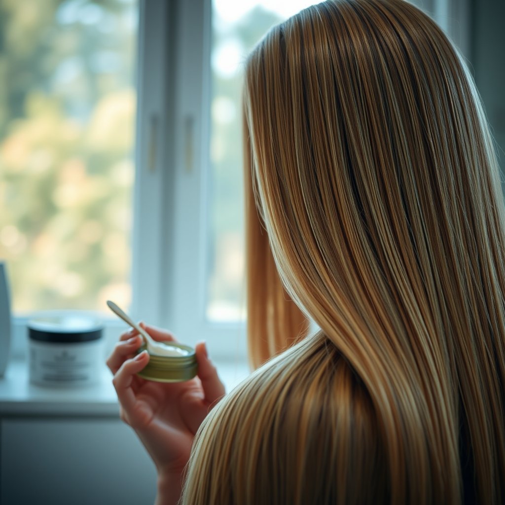 hair mask in action