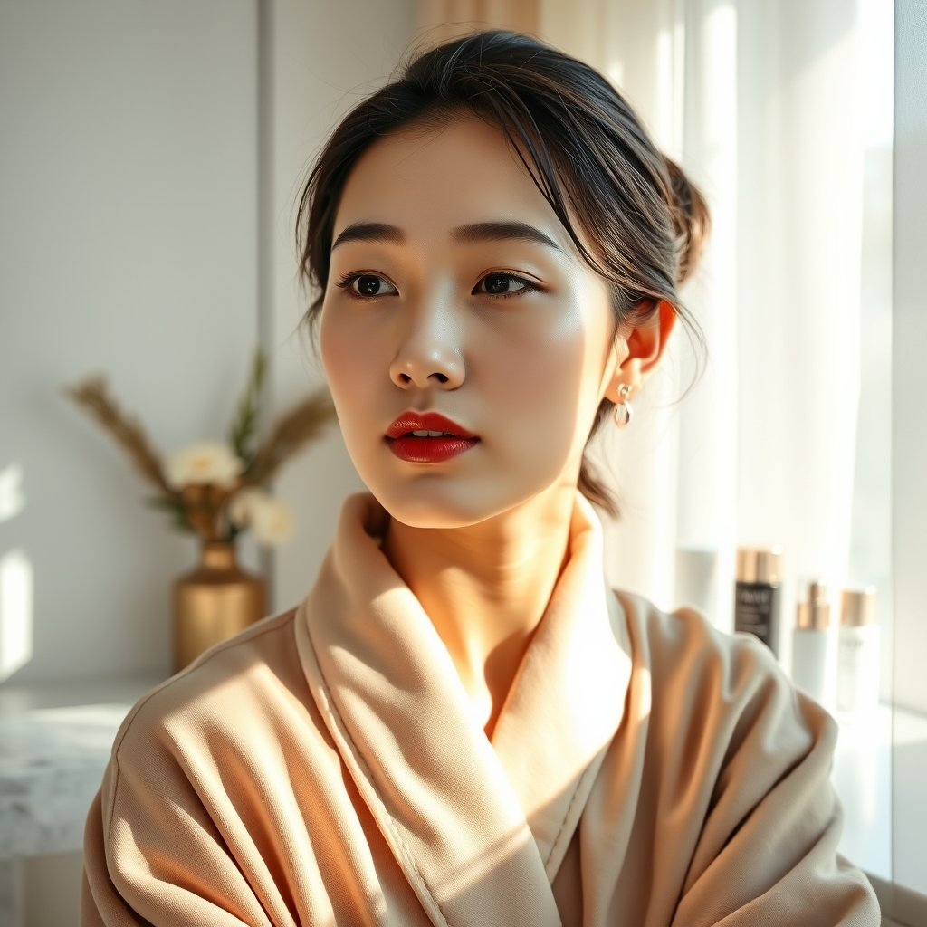 Microcurrent Facial Device: 7 Amazing Ways to Achieve Proven Lifting Results 3 microcurrent facial device - Korean beauty illustration 3