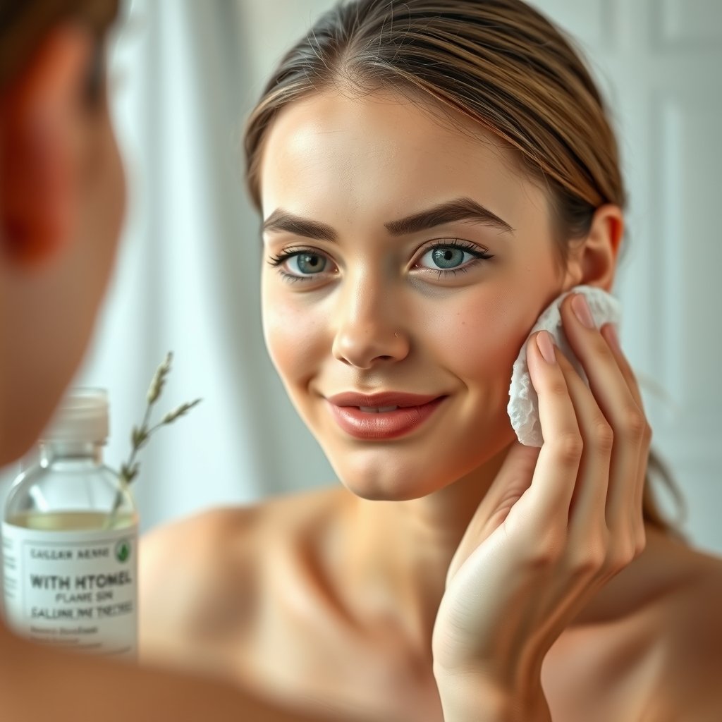 clarifying toner in action