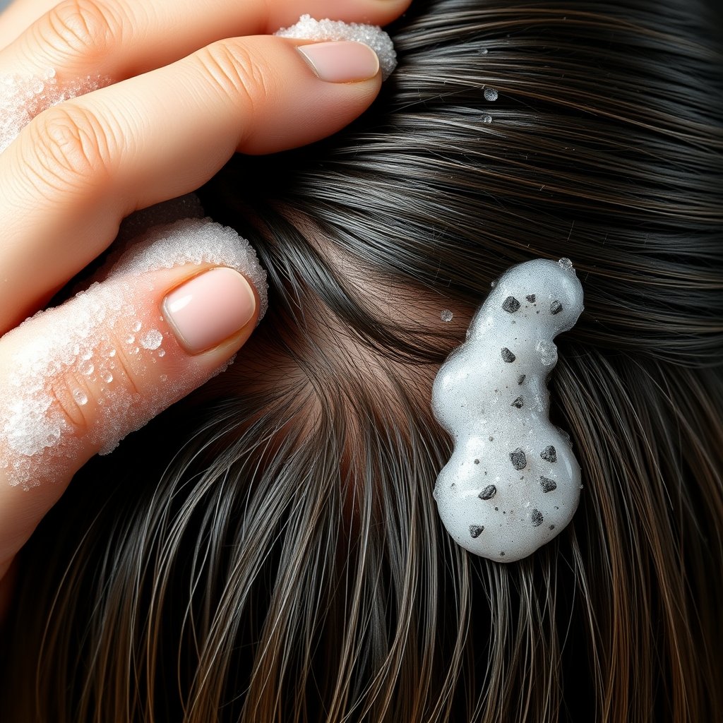 scalp detox in action