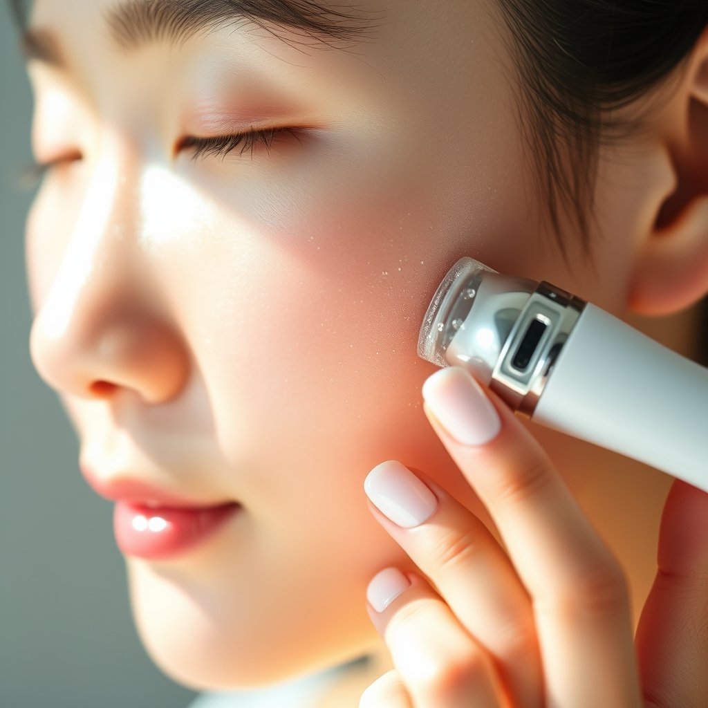 cryotherapy face tool - Korean beauty illustration 2