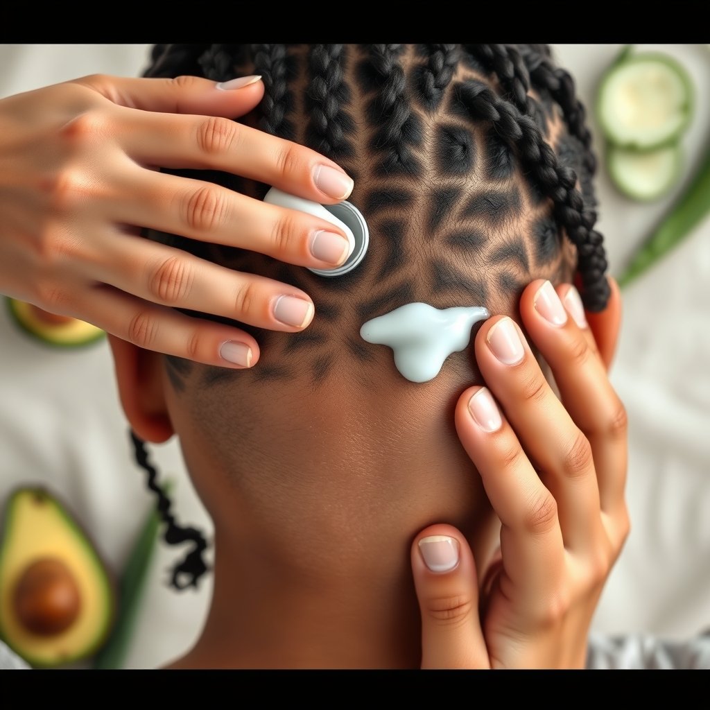 scalp lotion in action