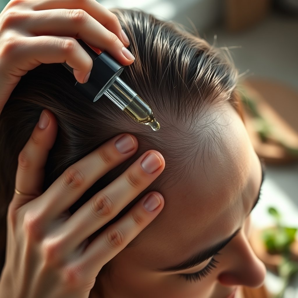 scalp serum in action