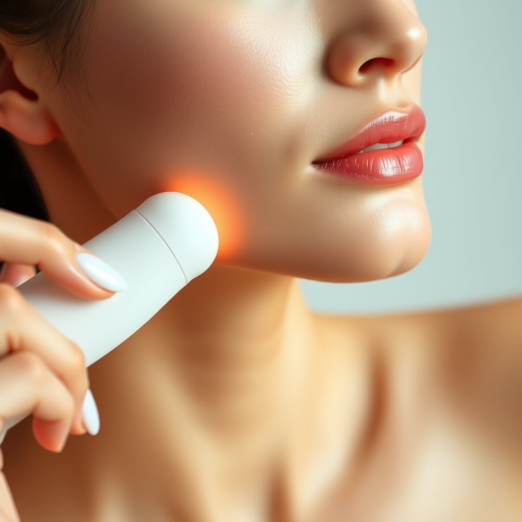 electric gua sha device - Korean beauty illustration 2