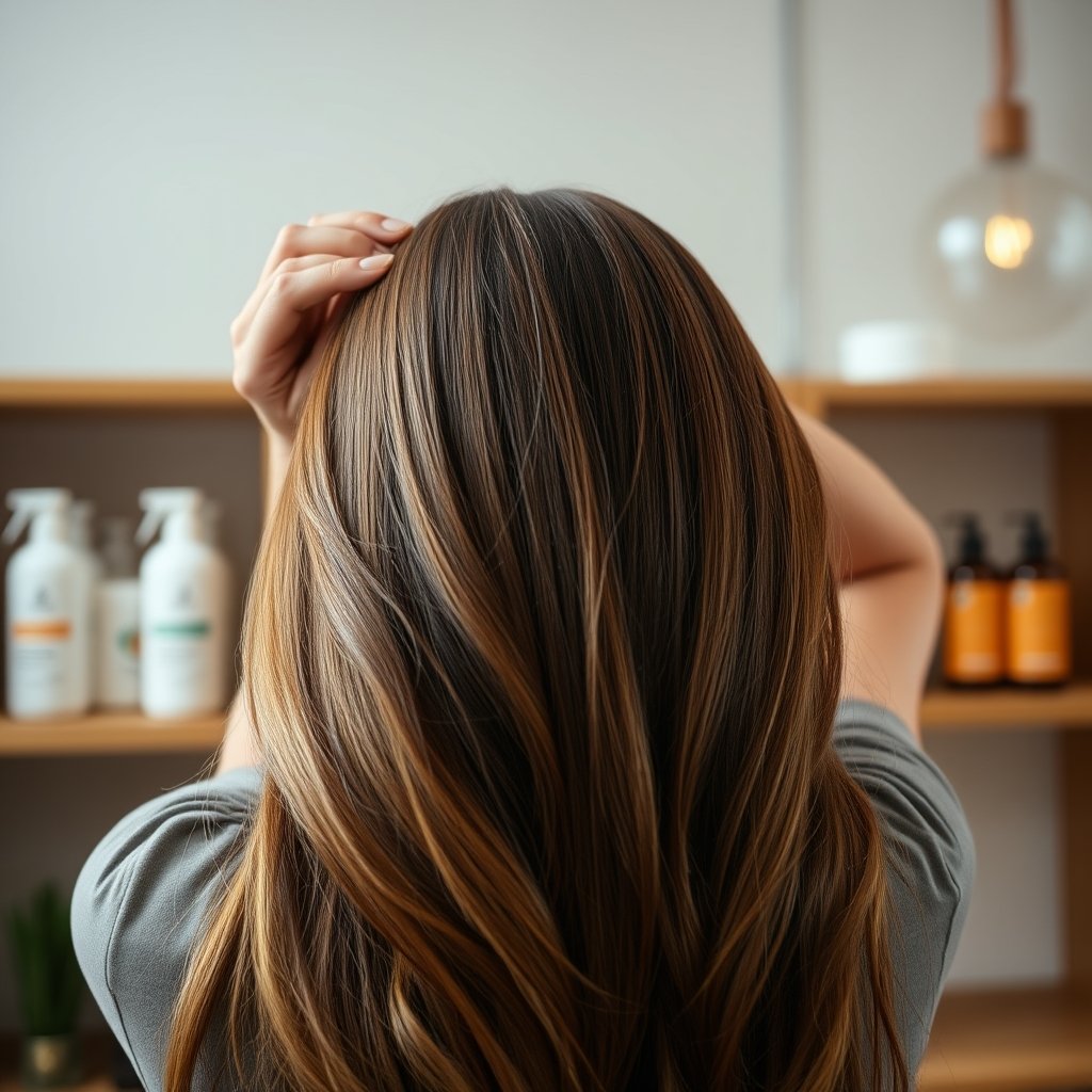 thickening shampoo in action