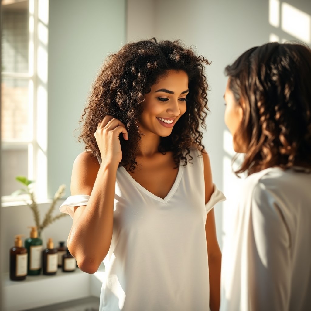 hair thickening product view