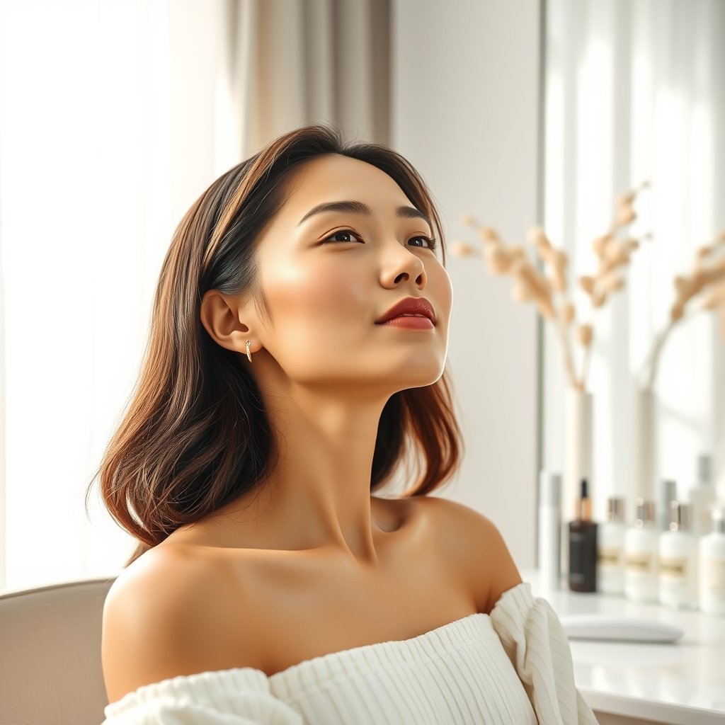 high frequency facial wand - Korean beauty illustration 3