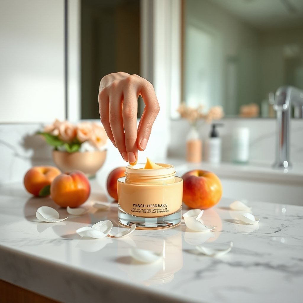 peach cream product view