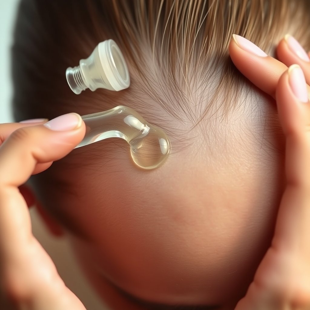scalp treatment in action