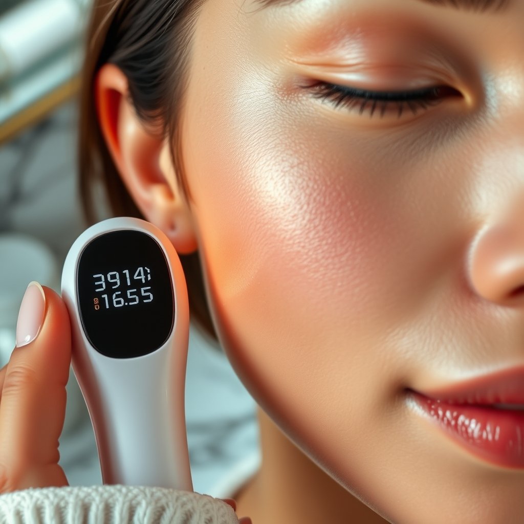 skin analyzer device - Korean beauty illustration 2
