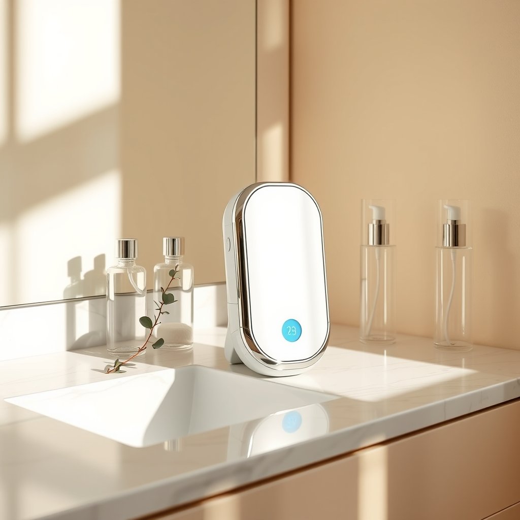 skin analyzer device - Korean beauty illustration 1
