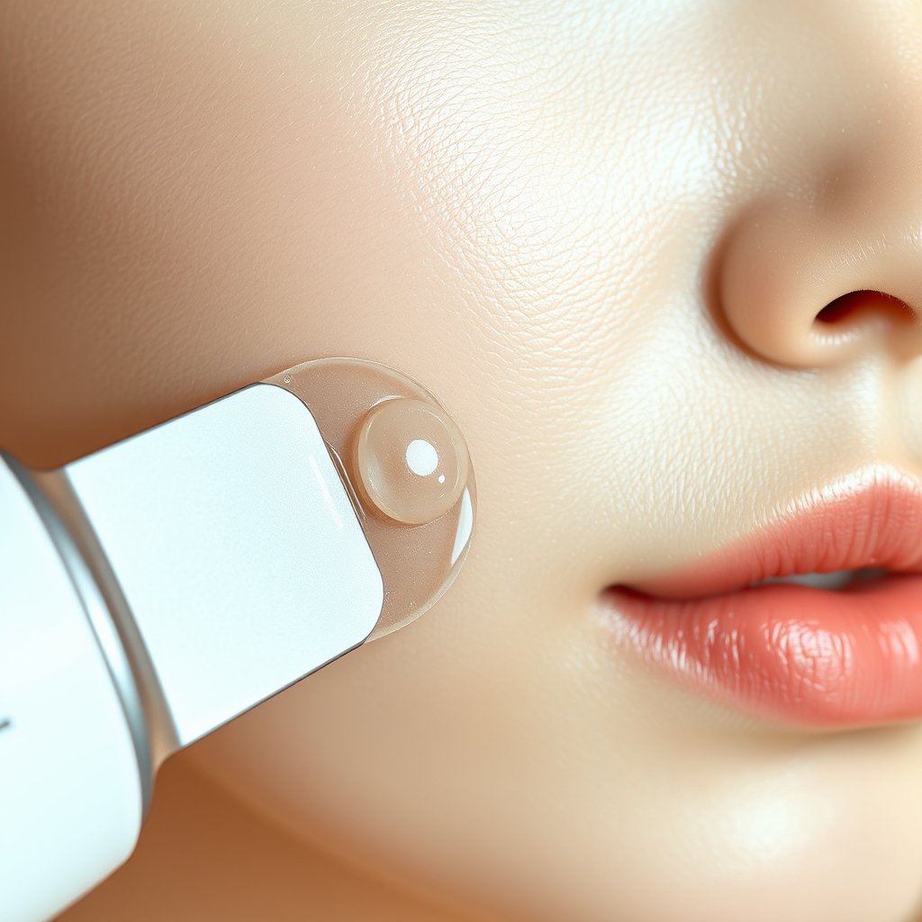 ultrasonic skin scrubber - Korean beauty illustration 2
