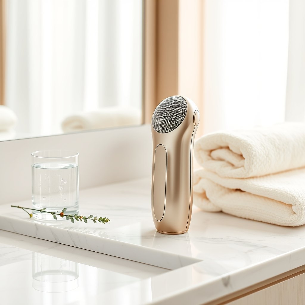 ultrasonic skin scrubber - Korean beauty illustration 1