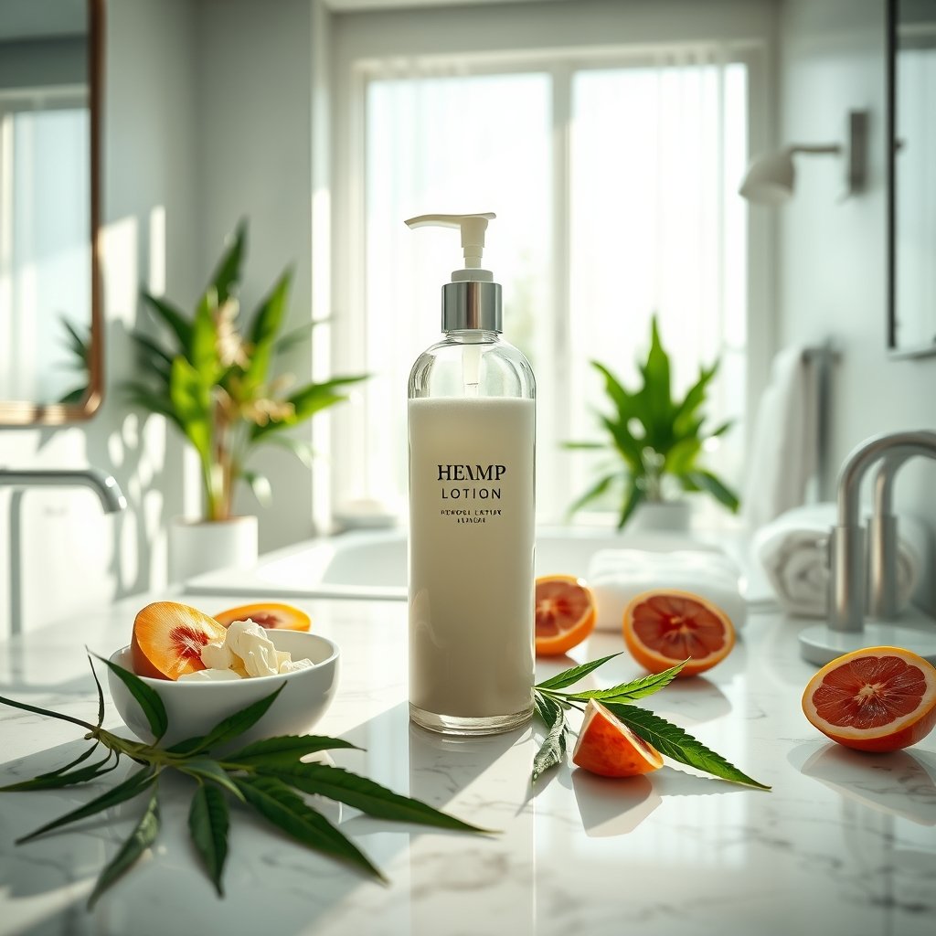 hemp lotion product view