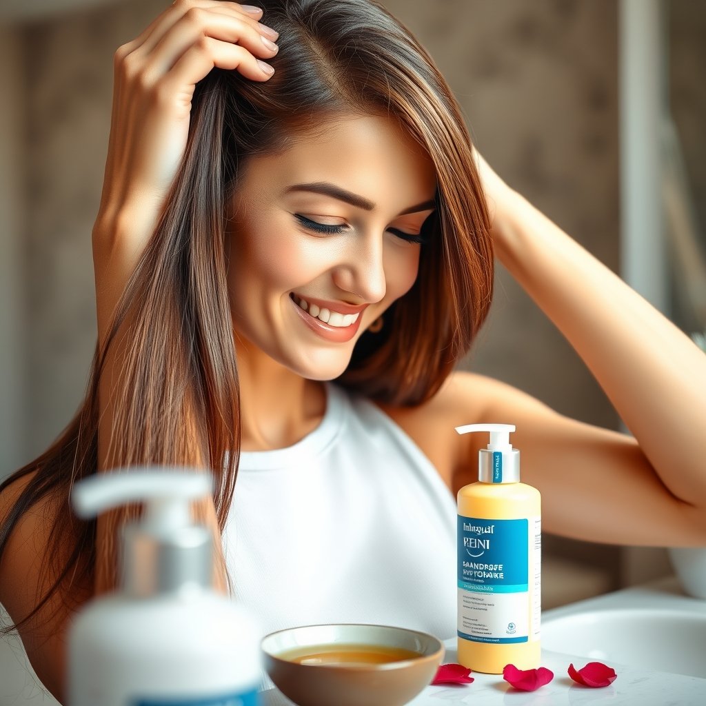 dandruff shampoo in action