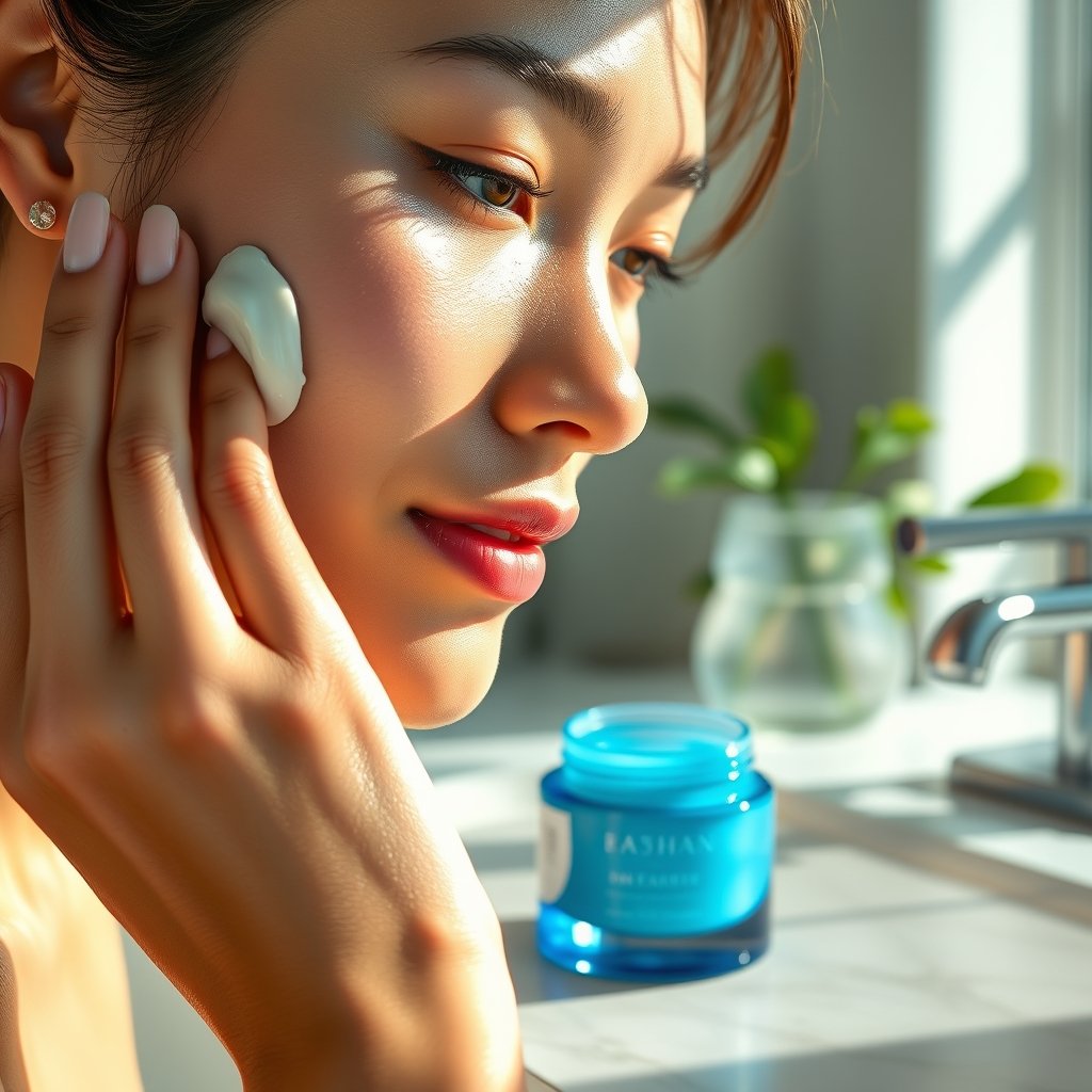 hydrating moisturizer in action