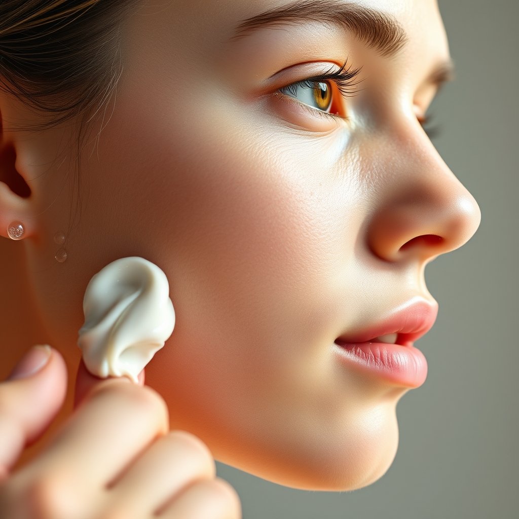 face moisturizer in action