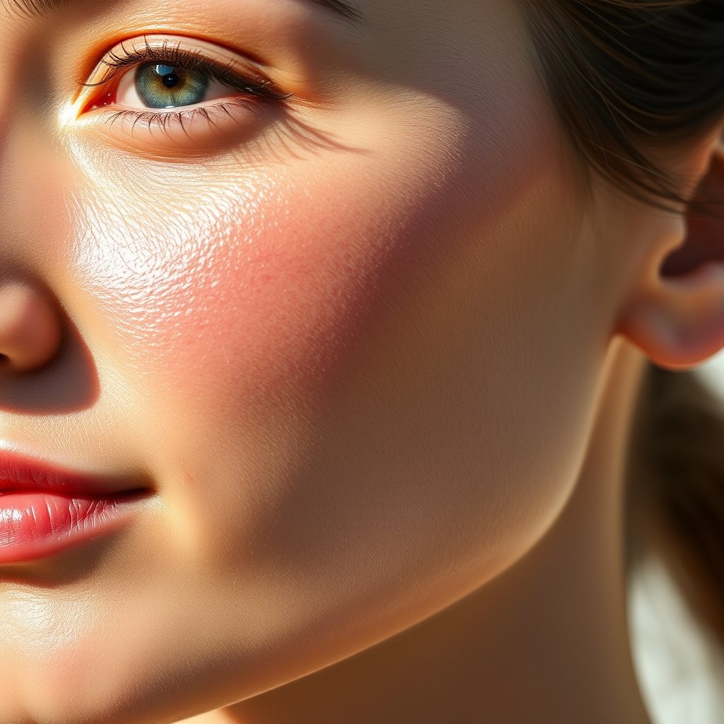 redness corrector in action