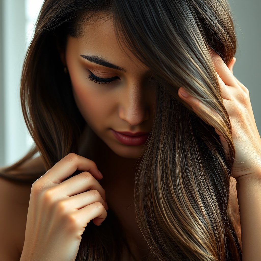 leave-in conditioner in action