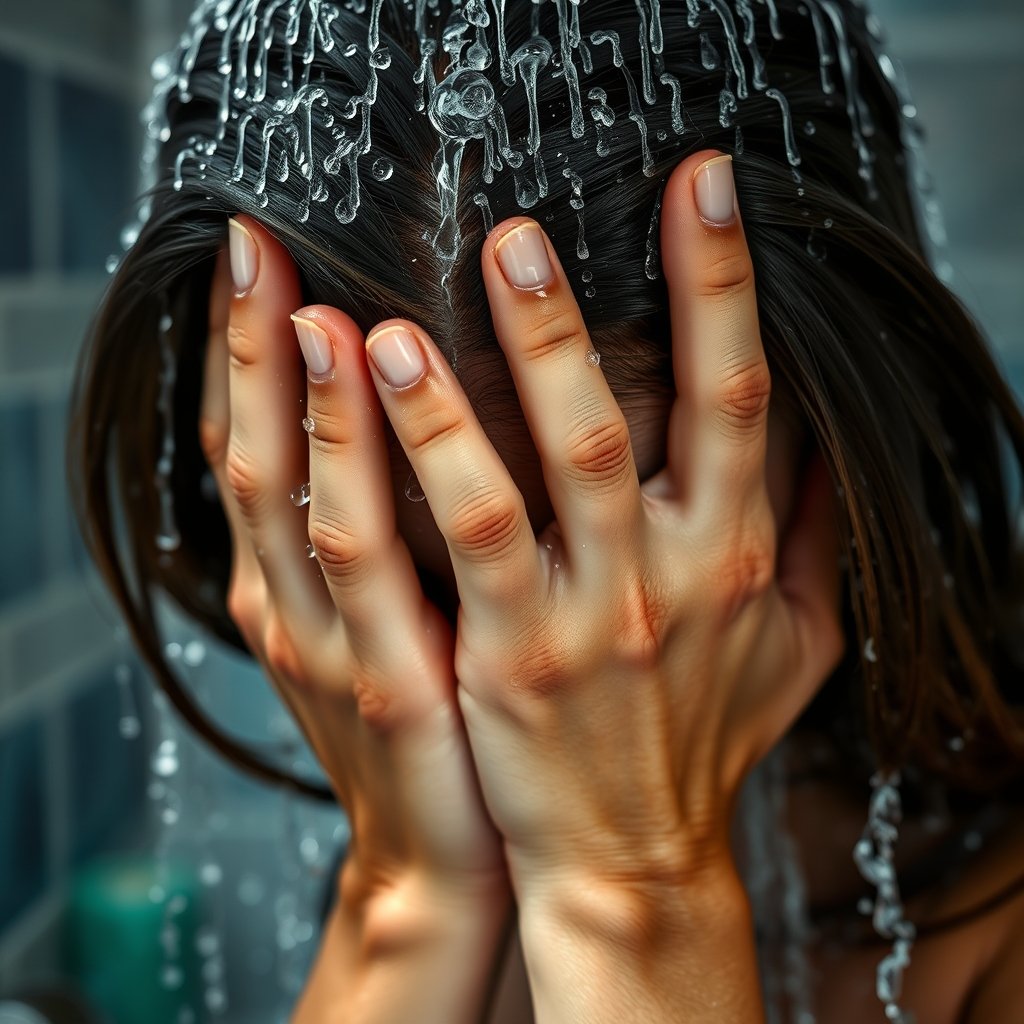dandruff shampoo in action