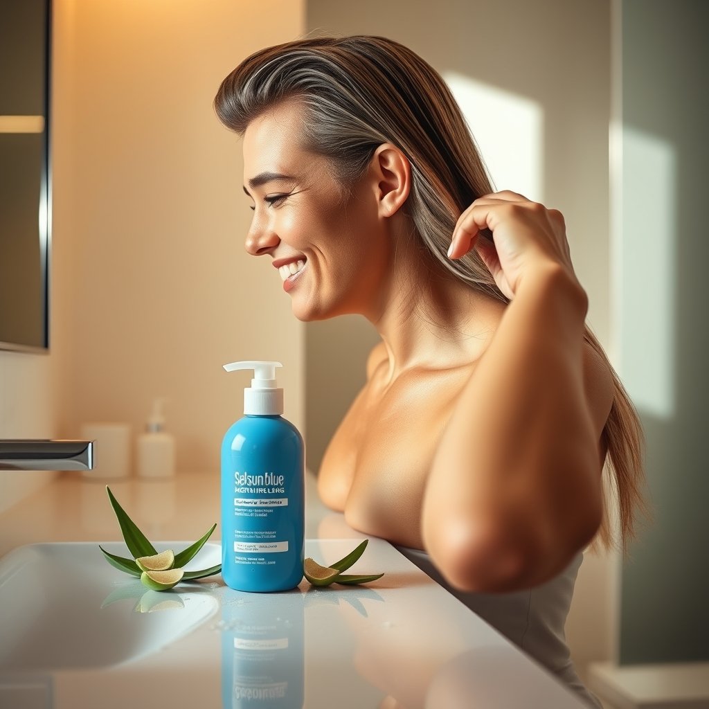 dandruff shampoo in action