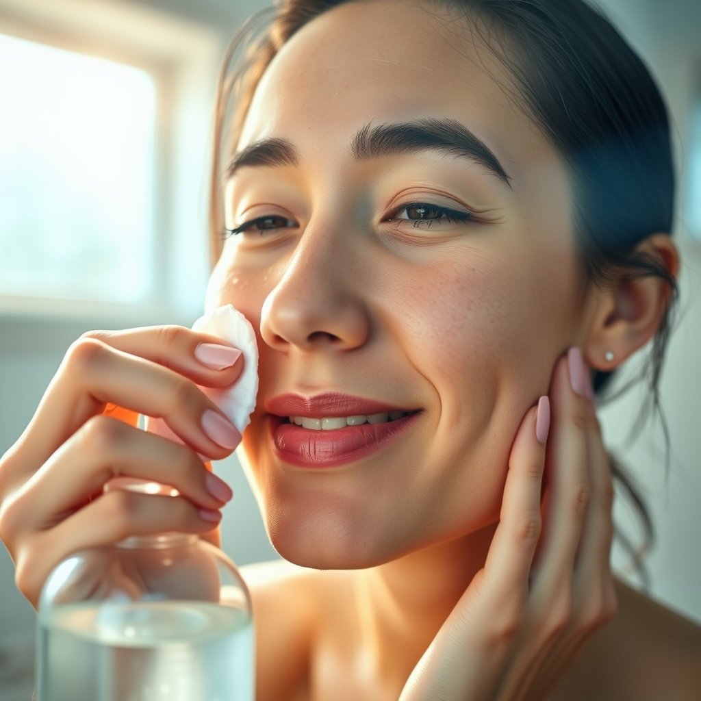 hydrating toner in action