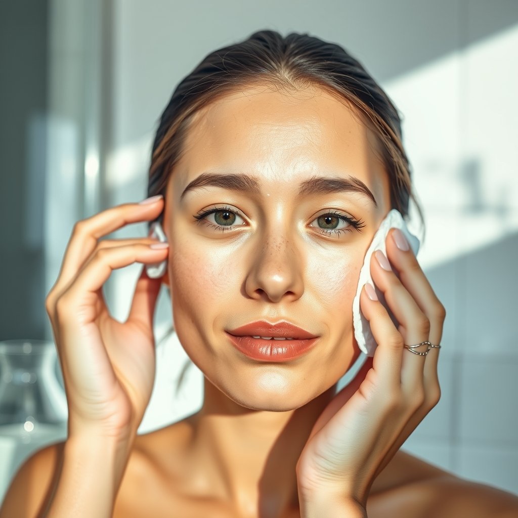 hydrating toner in action
